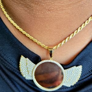 Angel wings Memory Charm lab created Diamonds